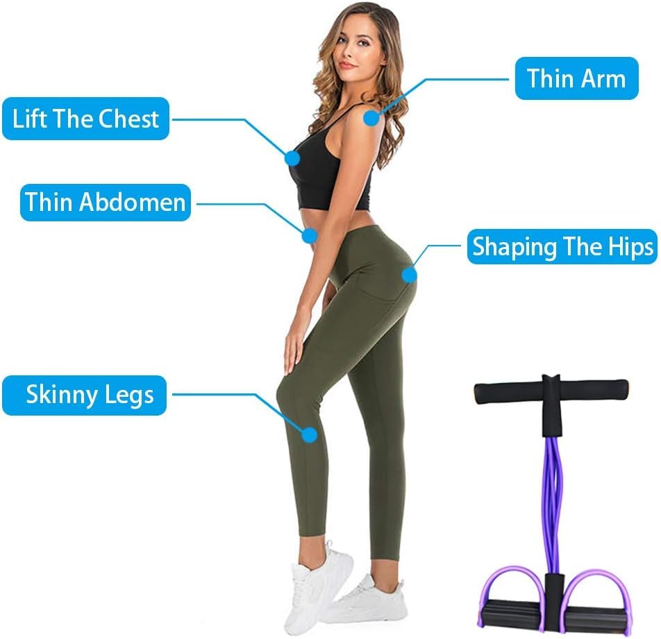 8 tube Multifunction Pedal Resistance Band Trainer