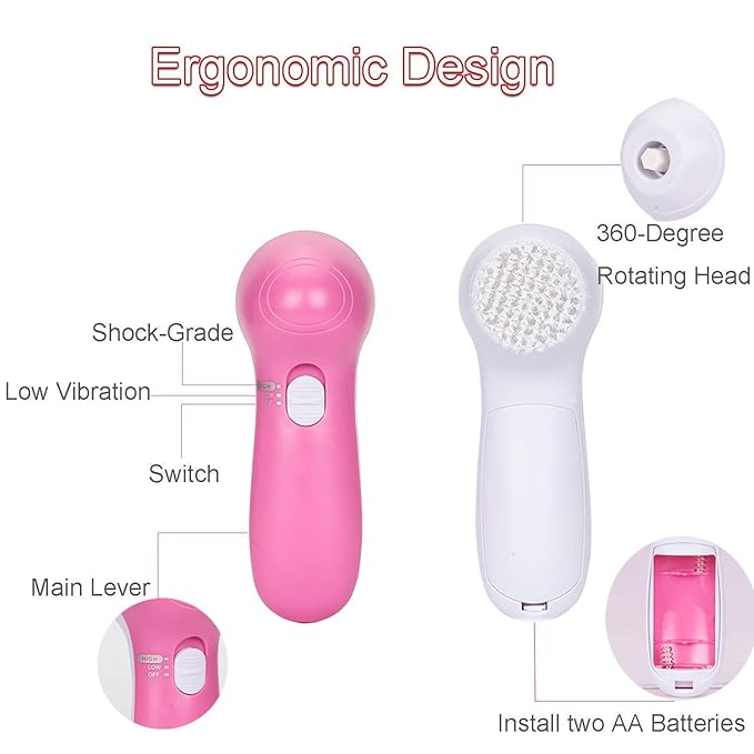 5 in 1 Portable Electric Facial Massager For All Skin