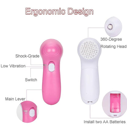 5 in 1 Portable Electric Facial Massager For All Skin