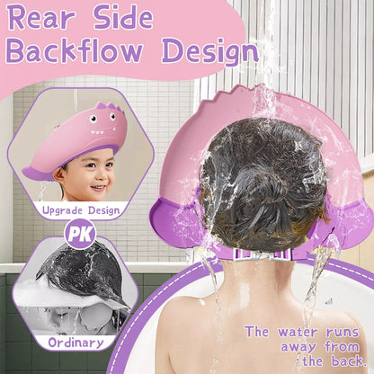 Soft Adjustable Bathing Protection Bath Cap for Toddlers, Baby, Kids, Children