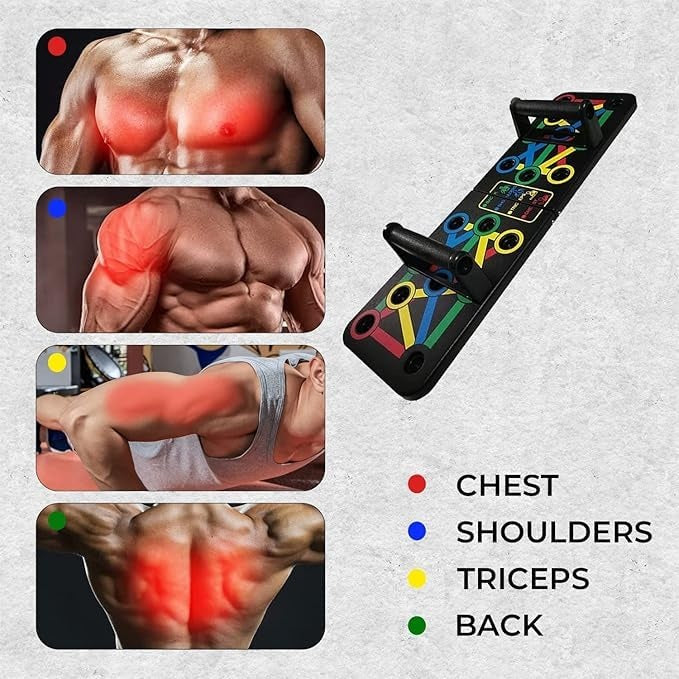 15 In 1 Pushup Board: Gym Equipment for Home Workout,