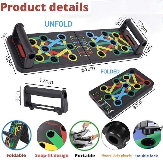 15 In 1 Pushup Board: Gym Equipment for Home Workout,