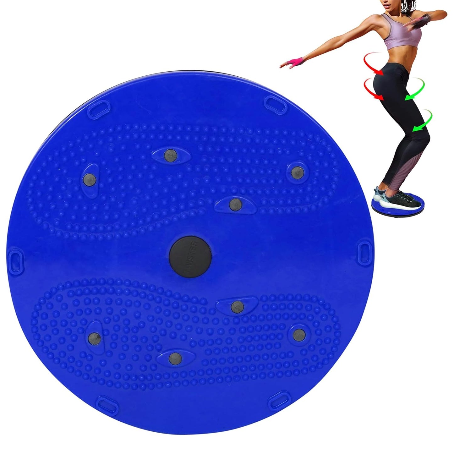 Accupressure with Magnets Reflexology, 5 In 1 Tummy Twister Ab Exerciser