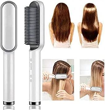 Hair Straightener brush for Women & Men, with 5 Temperature Control
