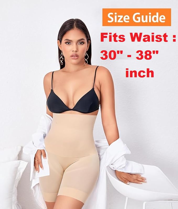 4-in-1 Shaper - Quick Slim Shape Wear Tummy, Back, Thighs, Hips - Black/Effective Seamless