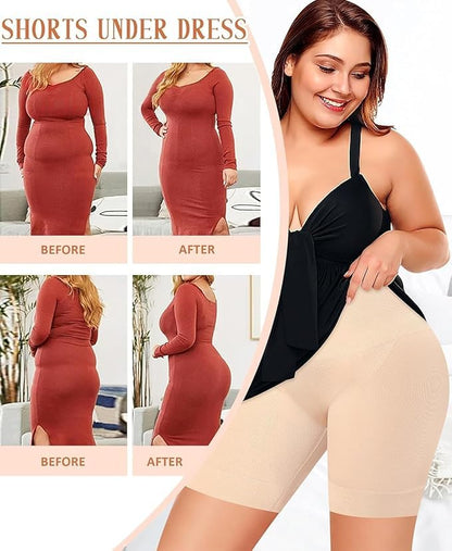 4-in-1 Shaper - Quick Slim Shape Wear Tummy, Back, Thighs, Hips - Black/Effective Seamless