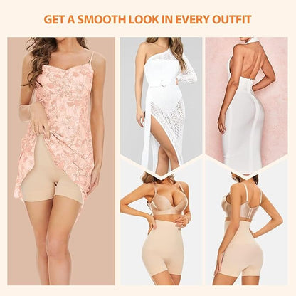 4-in-1 Shaper - Quick Slim Shape Wear Tummy, Back, Thighs, Hips - Black/Effective Seamless