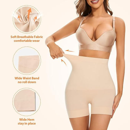 4-in-1 Shaper - Quick Slim Shape Wear Tummy, Back, Thighs, Hips - Black/Effective Seamless