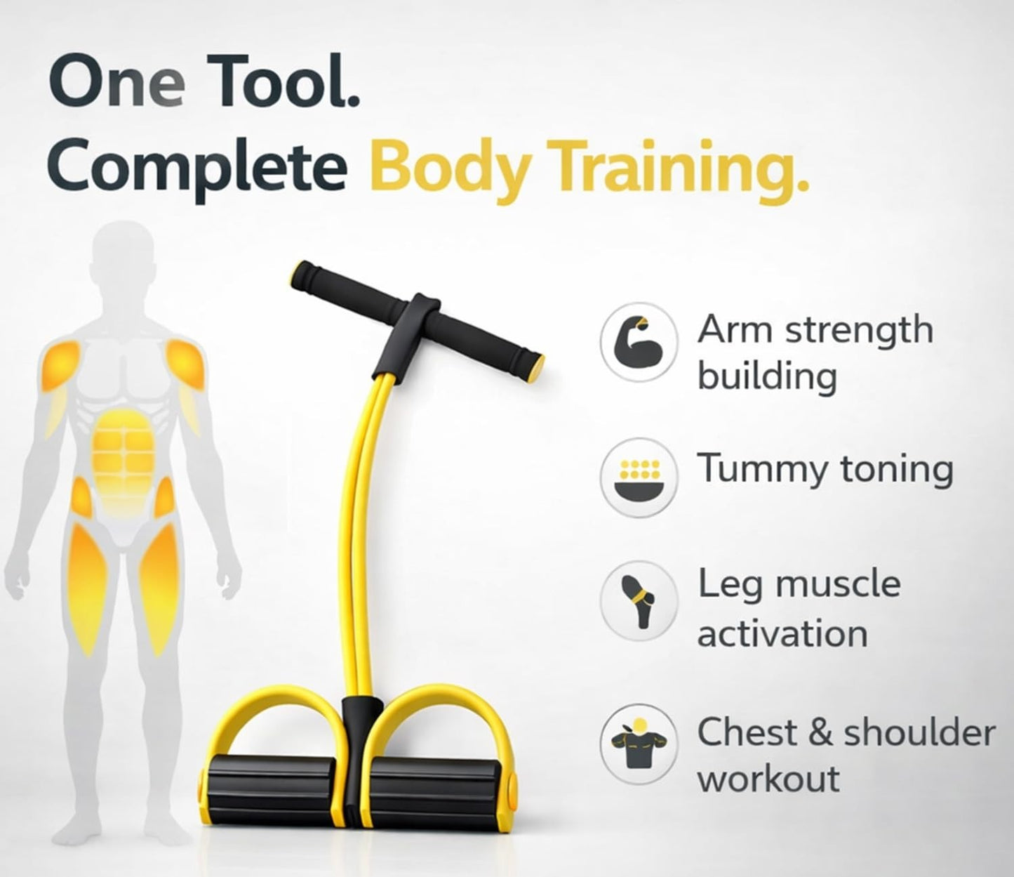 8 tube Multifunction Pedal Resistance Band Trainer