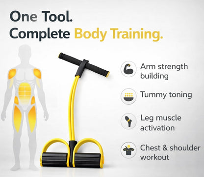 8 tube Multifunction Pedal Resistance Band Trainer