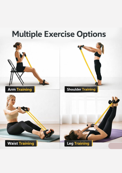 8 tube Multifunction Pedal Resistance Band Trainer