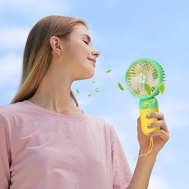 Ultra Quiet Little Flower Handheld Fan | Battery Operated