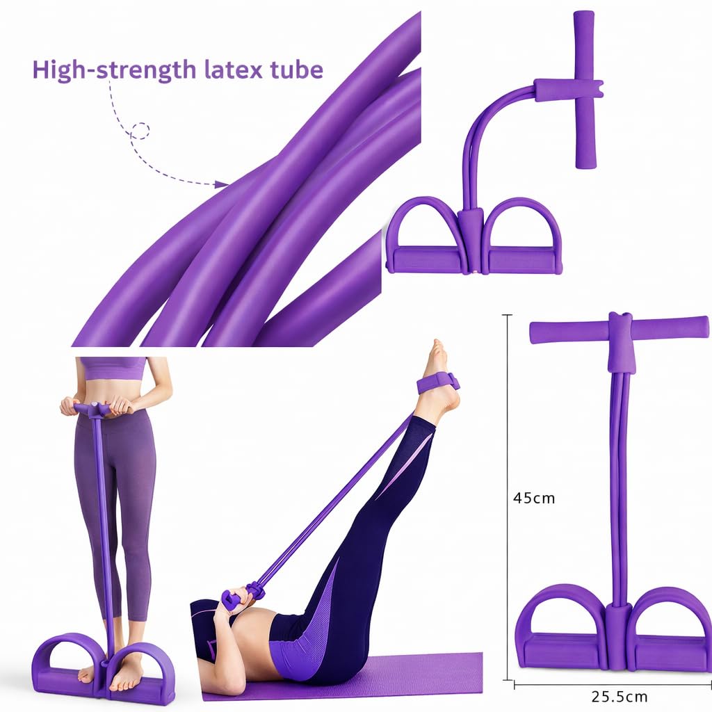 8 tube Multifunction Pedal Resistance Band Trainer